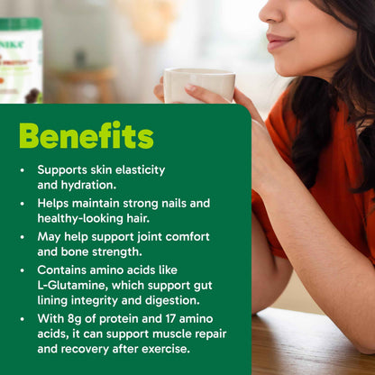 Organika Canadian-Made Chocolate Enhanced Collagen Powder, Grass-Fed with Real Cocoa, Sugar-Free, Healthy Hair, Skin, Nails, Joints, 252 G 🍁 All In One Marketplace Canada