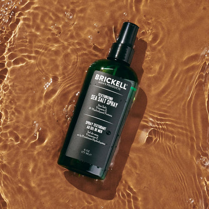 Brickell Men's Texturizing Sea Salt Spray for Men, Natural & Organic, Alcohol-Free, For a Beach or Surfer Hair Style, 177 mL 🍁 All In One Marketplace Canada