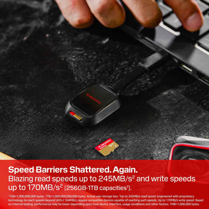 SANDISK 128GB Extreme microSD UHS-I Card - Up to 245MB/s Read Speed and 120MB/s Write Speed, 5.3K Video, 4K UHD Video, high-Performance for Action cams, Drones, Android Devices - SDSQXH9-128G-GZ6MA