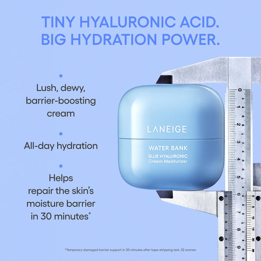 LANEIGE Water Bank Blue Hyaluronic Cream Moisturizer Refill: Hydrating Korean Face Cream with Squalane & Ceramide for Skin Barrier Support, Dermatologist-Tested 🍁 All In One Marketplace Canada