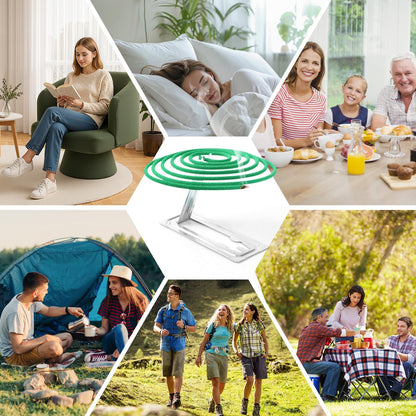 SCENTORINI Citronella Incense, Citronella Coils with Coil Holder, 48 Pcs, Suitable for Summer Home Outdoor Use, Pool Side, Patio, Porches, Courtyards, Farms, Garden Planting Area 🍁 All In One Marketplace Canada