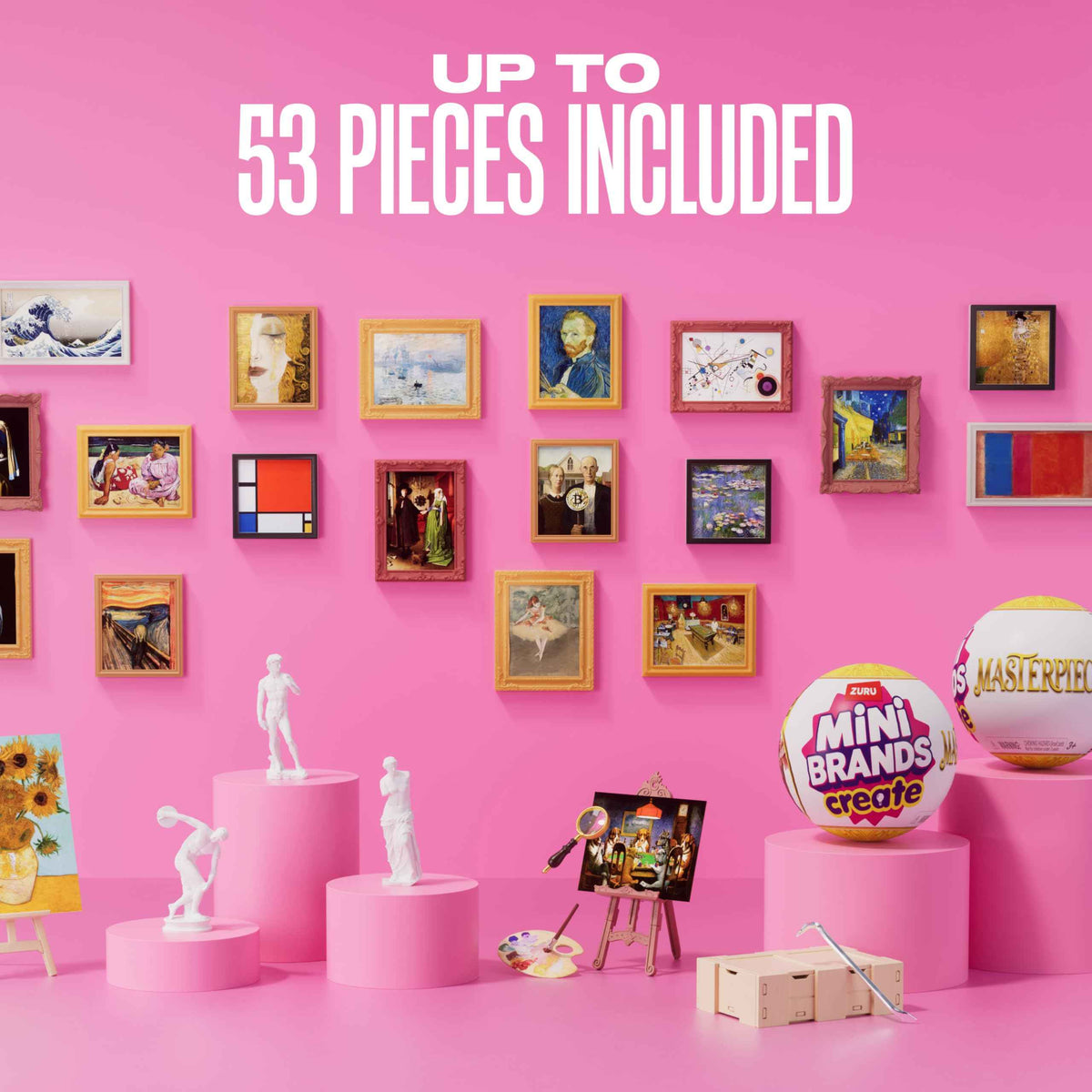Mini Brands Create Mini Masterpieces Series 1, Capsule 2 Pack by ZURU, Real Miniature Masterpiece Creations Collectible Toy, Capsules of Mystery Famous Mini Artworks 🍁 All In One Marketplace Canada