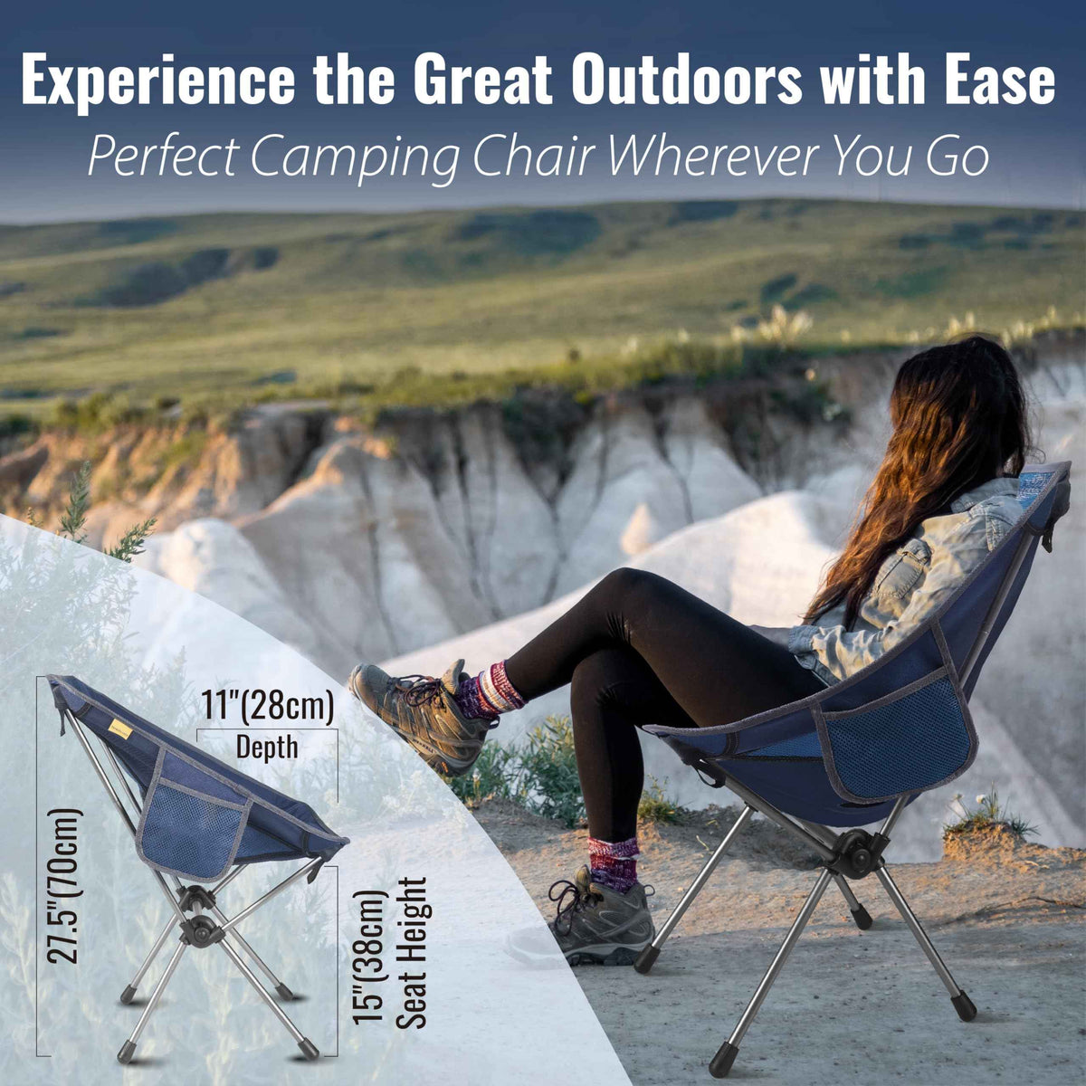 TREKOLOGY lightweight Camping Chairs for Adults - Compact & Ultralight Portablefor for Outdoor Adventures, Hiking, Backpacking – Comfortable Chaise Camping Compacte & Durable YIZI GO Chaise de Camping 🍁 All In One Marketplace Canada