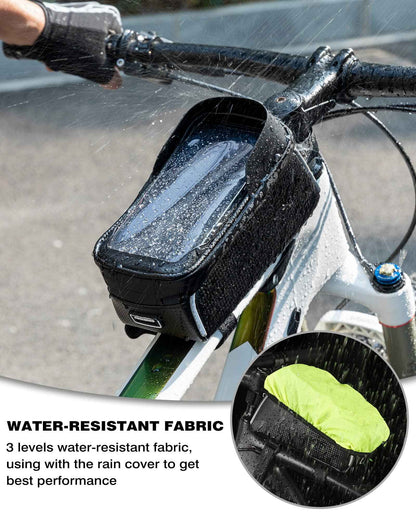 ROCKBROS Bike Phone Frame Bag 1.6L Bike Bag Waterproof Bike Accessories Touch Screen Bicycle Phone Case Compatible Phone Under 7” 🍁 All In One Marketplace Canada