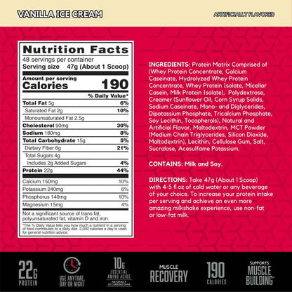 BSN SYNTHA-6 Premium Protein Powder Matrix: Whey Protein + Micellar Casein + Milk Protein Isolate, 2.270g - Vanilla Ice Cream, 48 servings (packaging may vary) 🍁 All In One Marketplace Canada