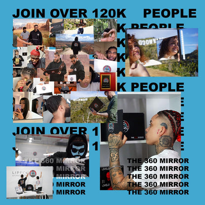 The 360 Mirror - 3 Way Adjustable Trifold Barber Mirror for Self Hair Cutting - Tri Fold Self Haircut System for Men and Women Braiding 🍁 All In One Marketplace Canada