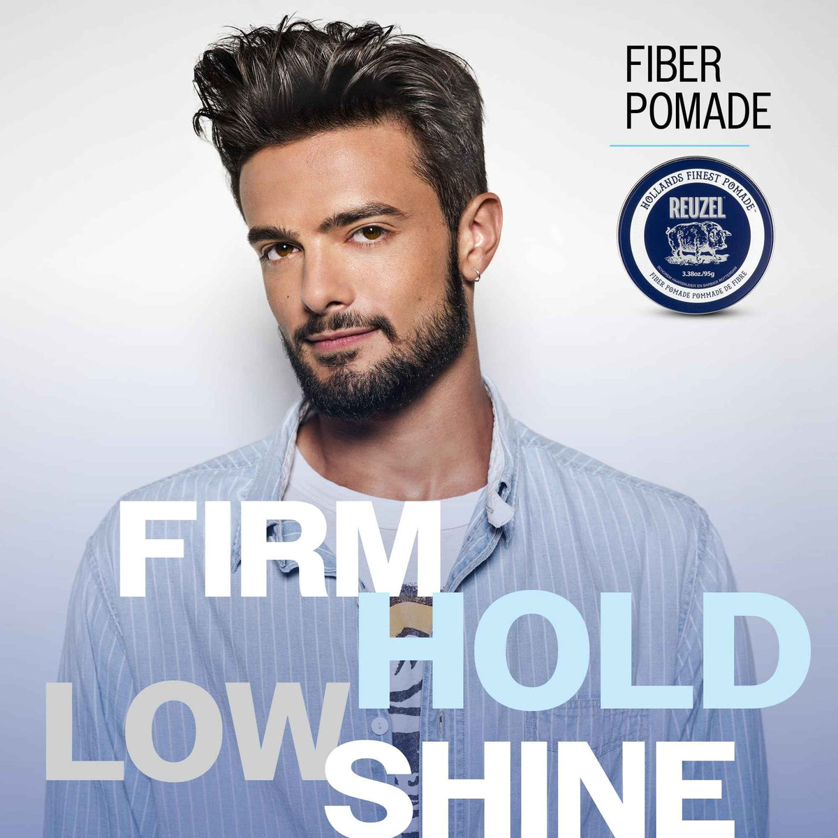 Reuzel Fiber Pomade Strong Hold Hair Styling Pomade for Men & Women, Low Shine, Texturizing & Volumizing For a Fuller Look, Firm Flexible Reworkable, Vanilla Mint Scent 95g 🍁 All In One Marketplace Canada