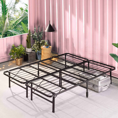 ZINUS SmartBase Tool-Free Assembly Mattress Foundation / 14 Inch Metal Platform Bed Frame/No Box Spring Needed/Sturdy Steel Frame/Underbed Storage, Full,Black 🍁 All In One Marketplace Canada