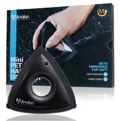 Analan Mini Pet Hair Remover for Car Detailing Dog Hair Tool Brush(Black) 🍁 All In One Marketplace Canada