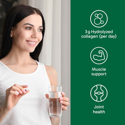 Organika Enhanced Collagen Protein Capsules - For Healthy Hair, Skin, Nails, Joints - Hydrolyzed For Better Absorption – Grass-Fed, Non-GMO - 240 Capsules 🍁 All In One Marketplace Canada