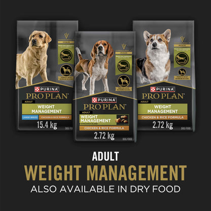 Purina Pro Plan Weight Management Wet Dog Food, Classic Turkey & Rice Entree - 368 g Can (12 Pack) 🍁 All In One Marketplace Canada