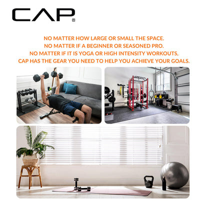 CAP Barbell High Density Exercise Mat with strap, 68"x24" 12mm - Gray 🍁 All In One Marketplace Canada