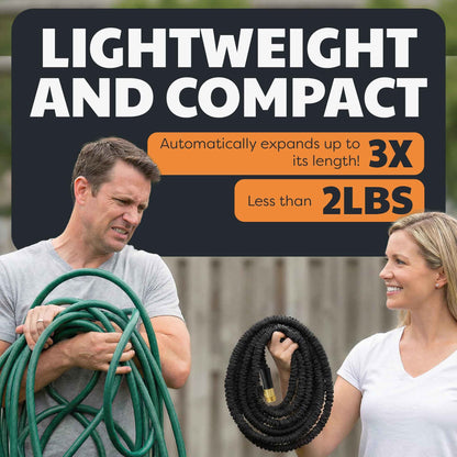 XHOSE PRO Expandable Garden Hose 50ft Water Hose with Brass Fittings, Flexible, Expanding and Retractable, Lightweight 50 Ft Hose, Tuyau Arrosage - 2026 Model 🍁 All In One Marketplace Canada