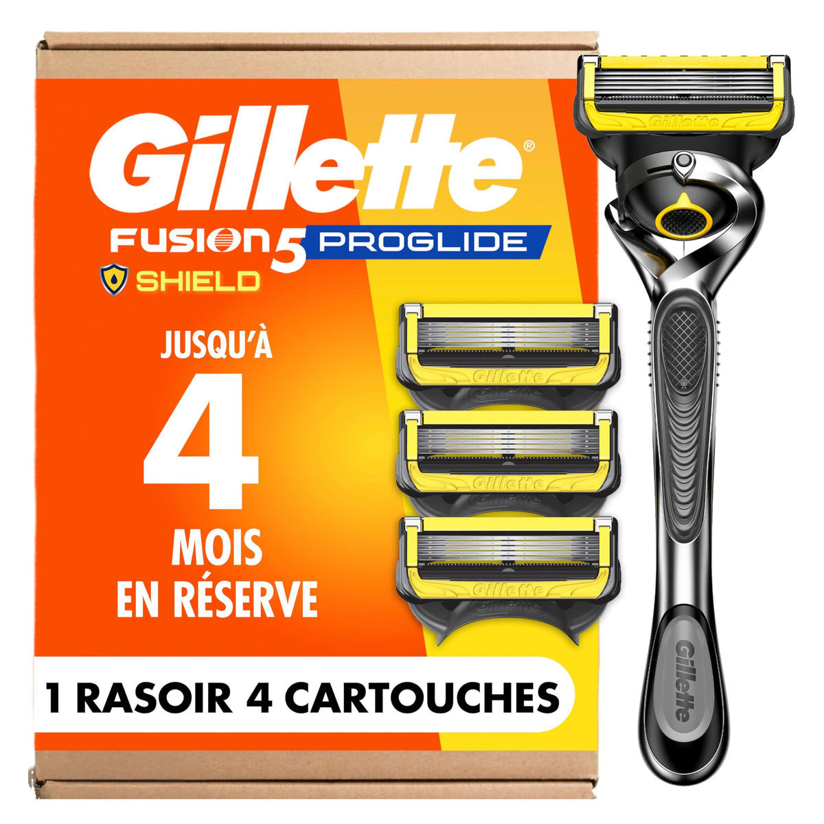 Gillette - ProGlide Shield Men's Razor, 1 Handle and 4 Refills 🍁 All In One Marketplace Canada