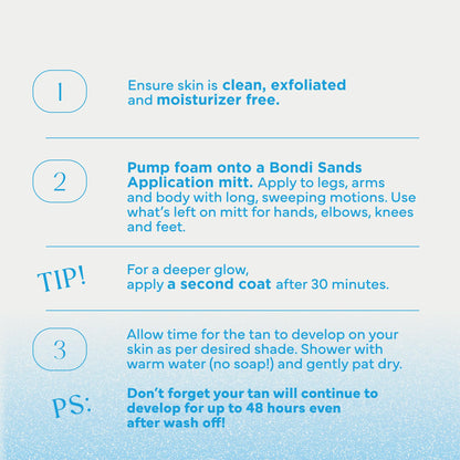 Bondi Sands 1 Hour Express Self Tanning Foam | Lightweight, Fragrance Free Self-Tanner for an Even, Streak-Free Tan | 200 mL 🍁 All In One Marketplace Canada