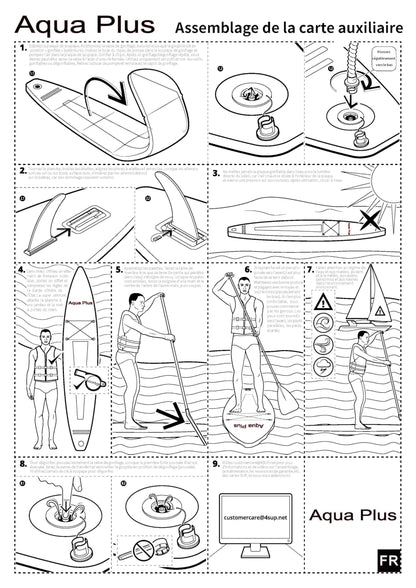 Aqua Plus 6inches Thick Inflatable SUP for All Skill Levels Stand Up Paddle Board,Paddle,Pump,ISUP Travel Backpack, Leash,Shoulder Strap,Youth,Adult Inflatable Paddle Board 🍁 All In One Marketplace Canada