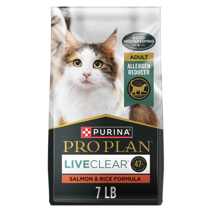 Purina Pro Plan LiveClear Allergen Reducing Dry Cat Food, Salmon & Rice 3.18kg 🍁 All In One Marketplace Canada