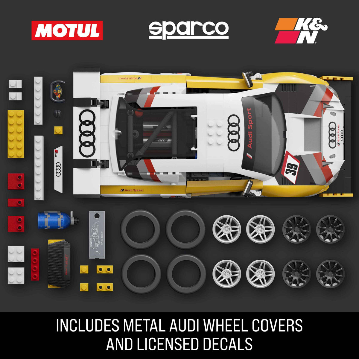 Mattel Brick Shop Hot Wheels Elite Series ’15 Audi R8 LMS Building Set 🍁 All In One Marketplace Canada