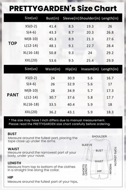 PRETTYGARDEN Women's Two Piece Lounge Set 2026 Summer Casual Oversized Shirts Biker Shorts Matching Airport Travel Outfit (Black,X-Large) 🍁 All In One Marketplace Canada
