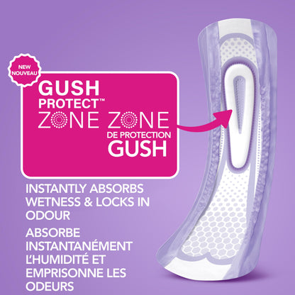 Poise Ultra Thin Incontinence Pads & Postpartum Incontinence Pads, 4 Drop Moderate Absorbency, Regular Length, 144 Count (3 Packs of 48) 🍁 All In One Marketplace Canada