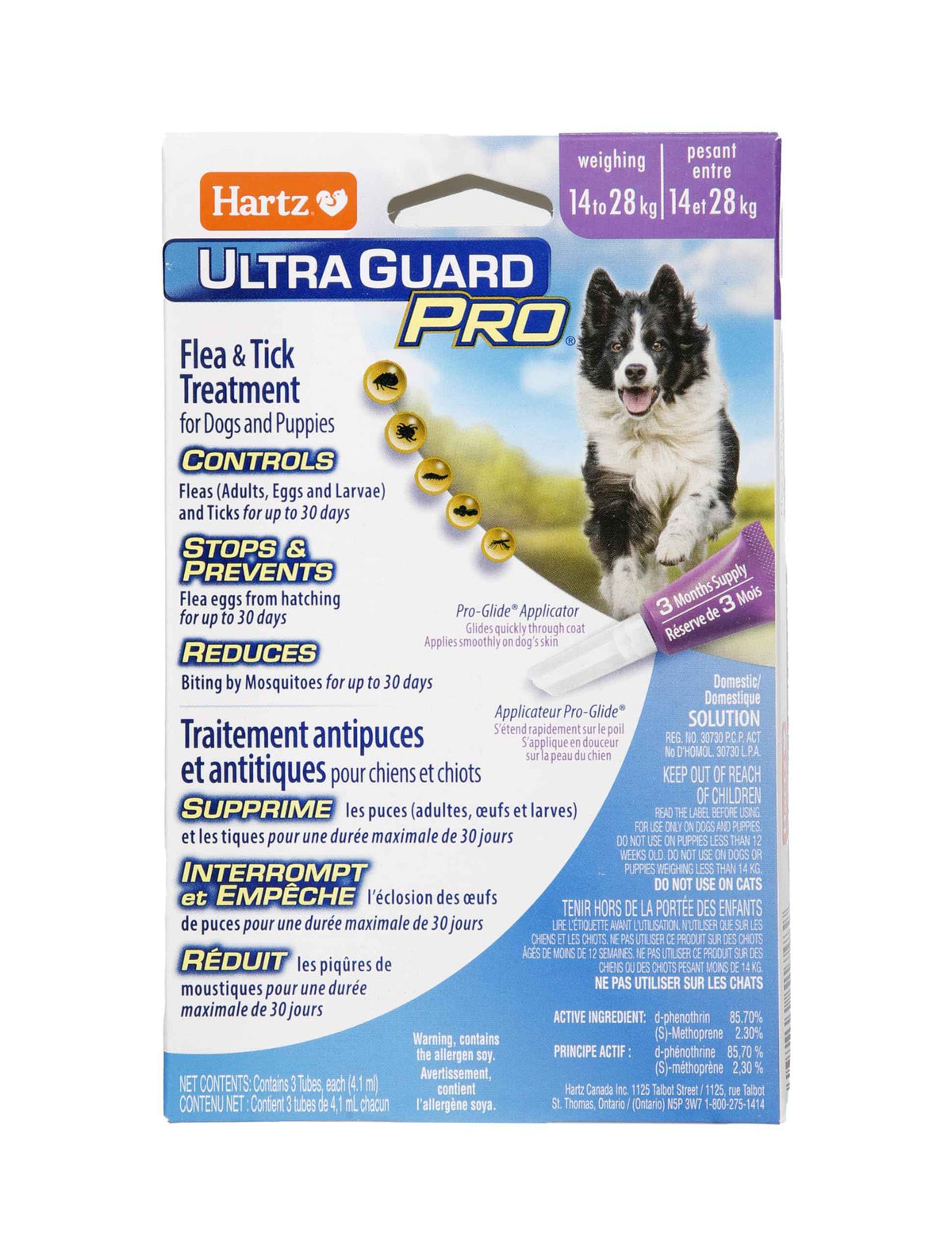 UltraGuard Pro Topical Flea & Tick Prevention for Dogs and Puppies - 14-28, 3 Monthly Treatments 🍁 All In One Marketplace Canada