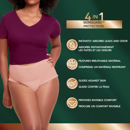 Depend Silhouette Incontinence Underwear for Women, Large, Pink, 20 Count 🍁 All In One Marketplace Canada