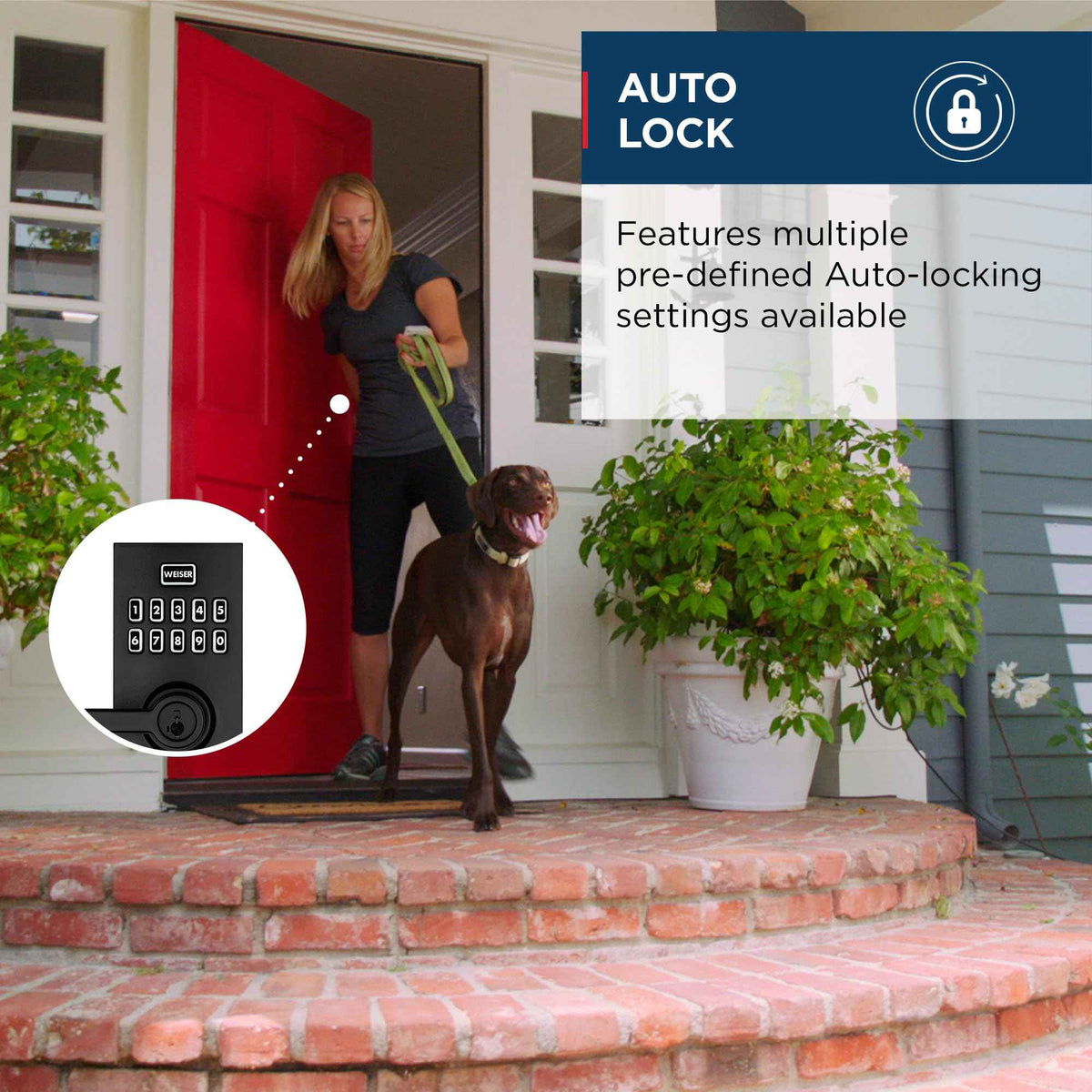 Weiser Smartcode 10 Matte Black Keyless Entry Door Lock with Handle/Deadbolt Lock, Keypad Door Lock with Auto Lock, Up to 30 User Codes, Electronic Door Handles/Door Locks for Entry Door & Garage 🍁 All In One Marketplace Canada