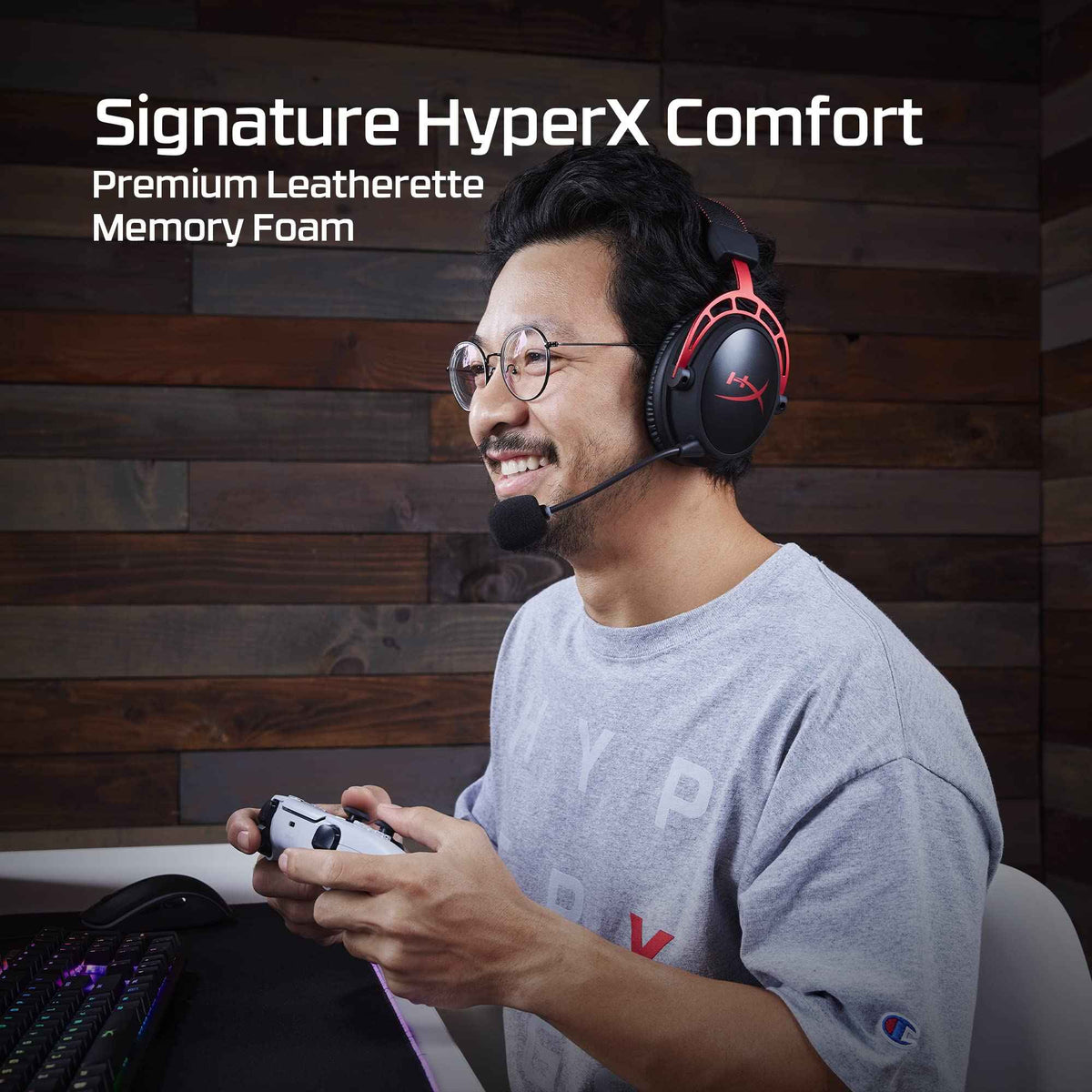 HyperX Cloud Alpha Wireless - Gaming Headset for PC, 300-hour battery life, DTS Headphone:X Spatial Audio, Memory foam, Dual Chamber Drivers, Noise-canceling mic, Durable aluminum frame,Red 🍁 All In One Marketplace Canada