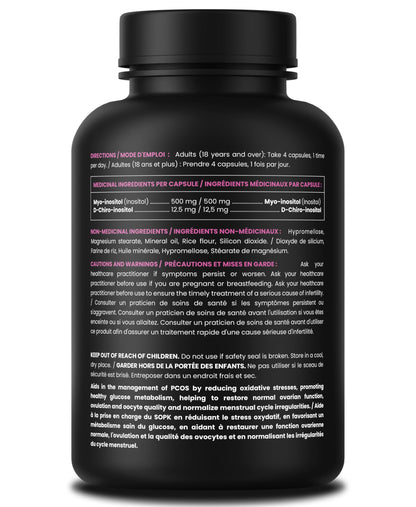 Inositol Supplement for Women | 180 Count | Myo & D-Chiro Inositol 2000 mg + 50 mg, Ideal 40:1 Ratio | Hormone Balance Support | PCOS & PMOS Supplement for Women | Menstrual Cycle & Ovarian Health Support 🍁 All In One Marketplace Canada