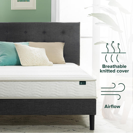 Zinus Full Mattress - 6 Inch Foam and Spring Hybrid Mattress, Affordable Mattress, CertiPUR-US Certified Foam with Pressure Relief, Mattress in a Box, 10-Year Warranty, Full Size 🍁 All In One Marketplace Canada