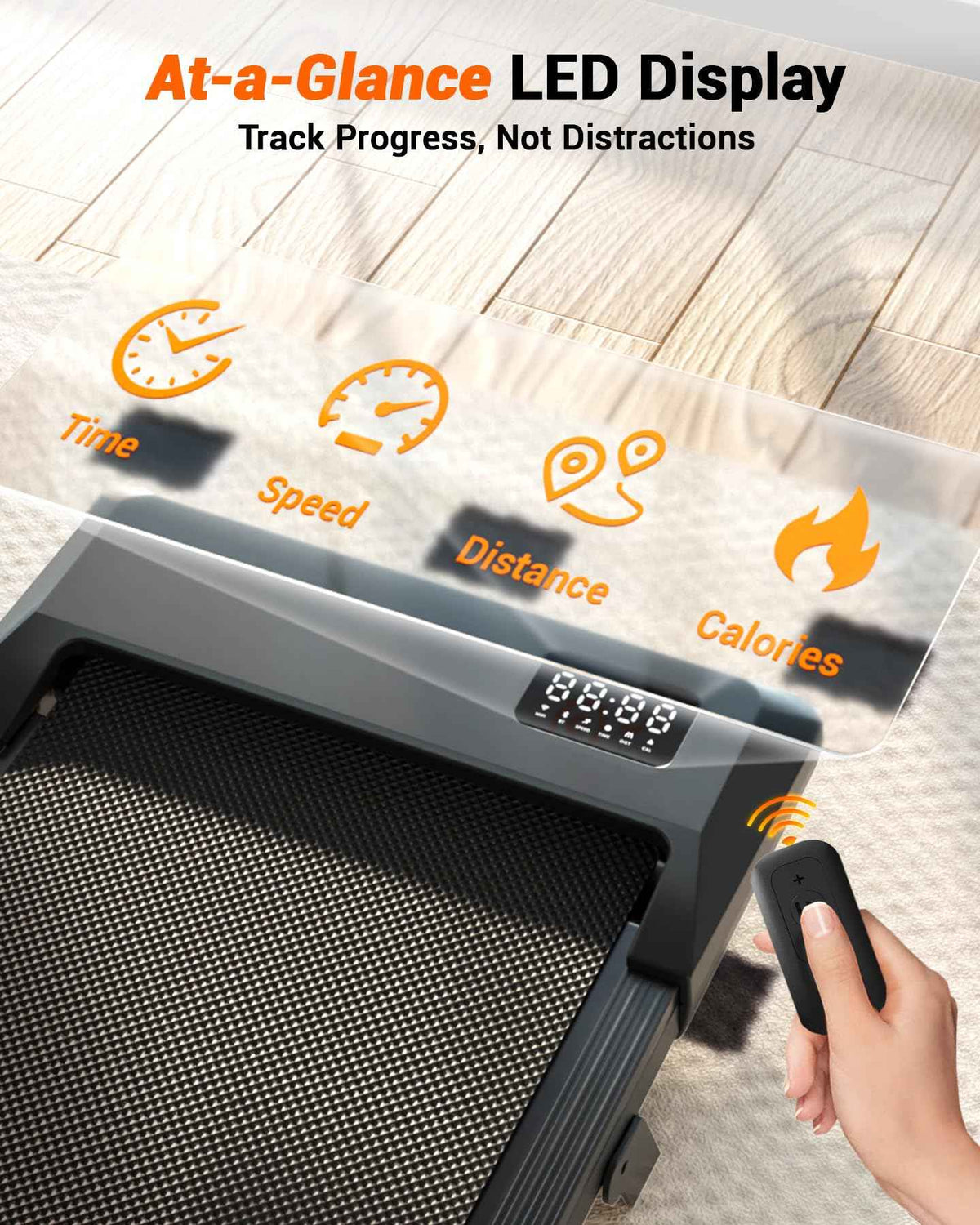 DeerRun 3-in-1 Incline Walking Pad, Under Desk Treadmill with 6% Incline, 2.5HP Quiet Portable Walking Machine for Home Office, 300 lbs Capacity, LED Display & Smart App, Ready-to-Use 🍁 All In One Marketplace Canada