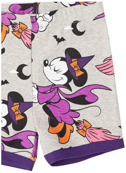Amazon Essentials Disney | Marvel | Star Wars Toddler Girls' Pajama Set, Minnie/Halloween, 4T