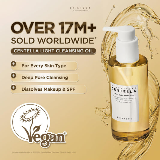 SKIN1004 Madagascar Centella Light Cleansing Oil (6.76 Fluid Ounce) Pure and light oil with fresh cleansing effect, Micellar Cleansing Hypoallergenic Use 🍁 All In One Marketplace Canada