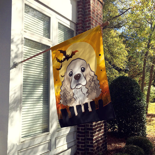 Caroline's Treasures BB1774CHF Halloween Cocker Spaniel House Flag Large Porch Sleeve Pole Decorative Outside Yard Banner Artwork Wall Hanging, Polyester, House Size, Multicolor