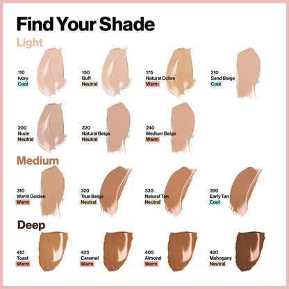 Revlon ColorStay Full Cover Longwear Matte Foundation, Heat & Sweat Resistant Lightweight Face Makeup, Buff (150), 1.0 oz/ 30ml 🍁 All In One Marketplace Canada