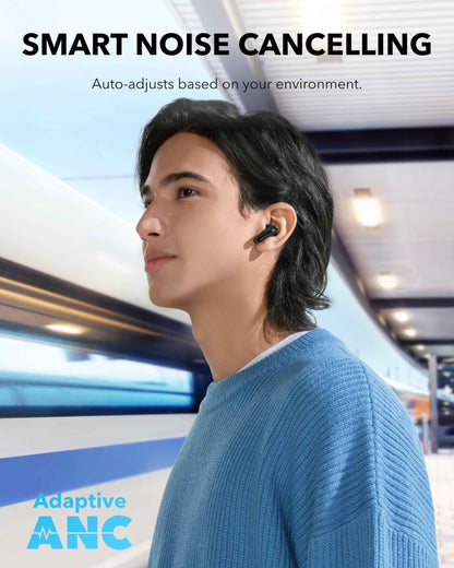 soundcore P40i by Anker, Noise Cancelling Wireless Earbuds, Adaptive Noise Cancelling to Environments, Heavy Bass, 60H Playtime, 2-in-1 Case and Phone Stand, IPX5, Wireless Charging, Bluetooth 5.3 🍁 All In One Marketplace Canada