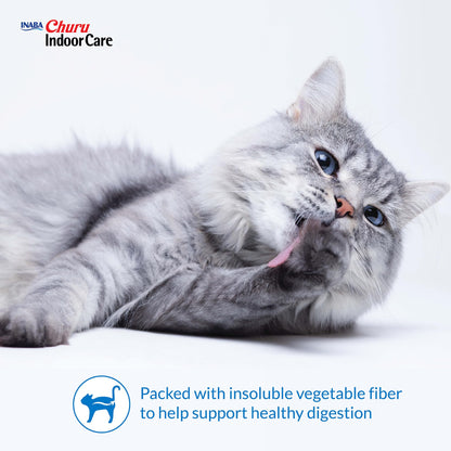 INABA Churu Indoor Care for Hairball Control, Functional Lickable Cat Treat with Taurine & Vitamin E, 14g Each, 24 Tubes Total, Chicken Recipe 🍁 All In One Marketplace Canada