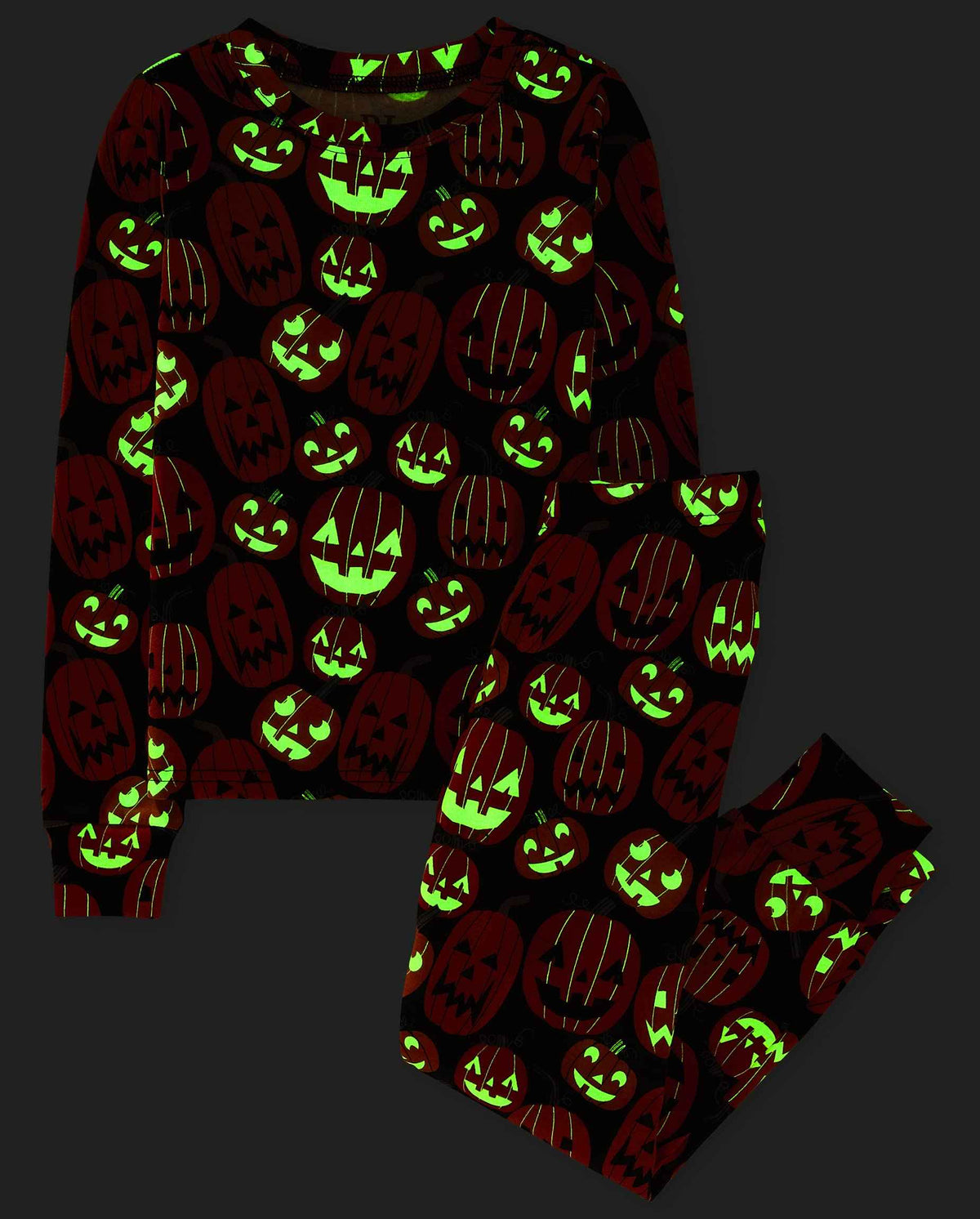 The Children's Place Kids' Family Matching, Halloween Pajama Sets, Cotton, Pumpkin Allover, 2T