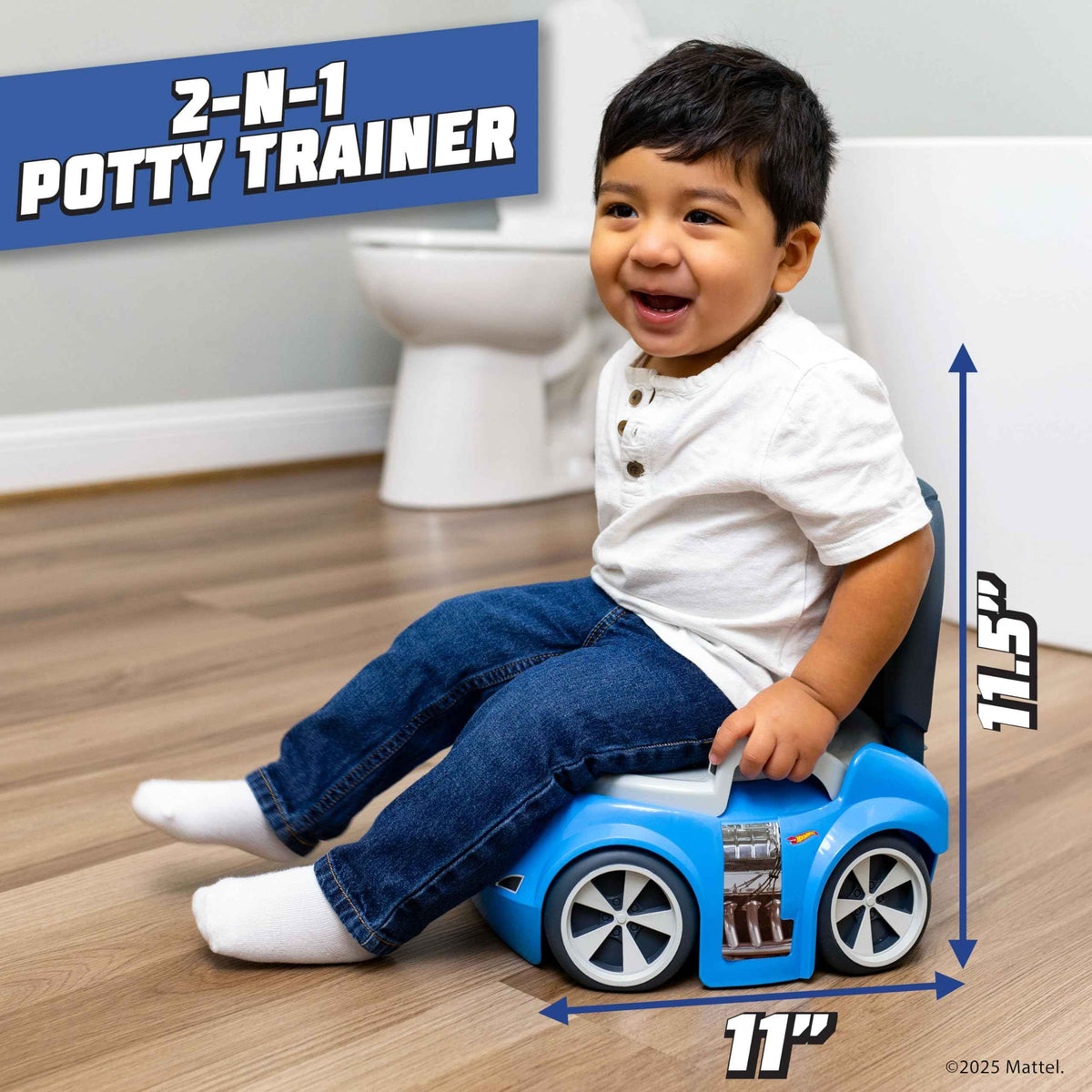 Hot Wheels Blue Race Car Potty Training Toilet, Includes Detachable Toddler Toilet Seat and Kids Potty, Ages 12 Months and Up 🍁 All In One Marketplace Canada