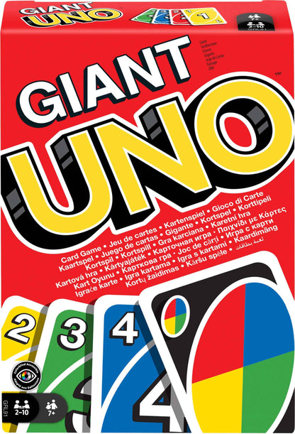 Mattel Games Giant UNO Card Game for Kid, Adult & Families, Color Blind Accessible & Customizable Large Deck 🍁 All In One Marketplace Canada
