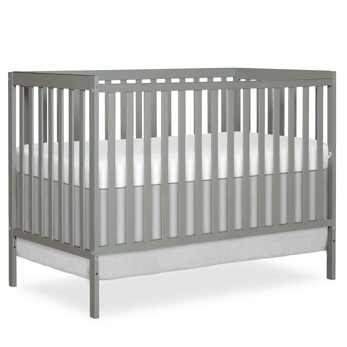 Dream On Me Synergy 5-in-1 Convertible Crib in Cool Grey, Greenguard Gold Certified, BSA Certified, 3 Mattress Height Settings, Classic Nursery Furniture 🍁 All In One Marketplace Canada