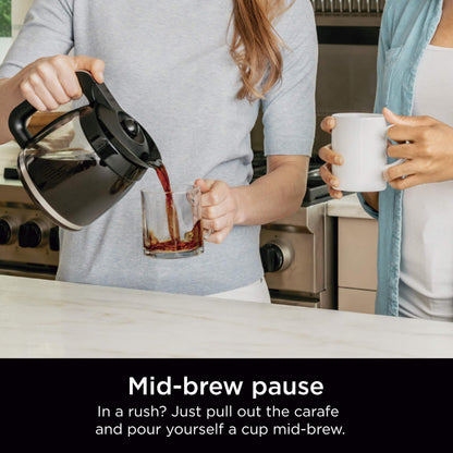 Ninja 12-Cup Programmable Coffee Maker with Glass Carafe – Classic & Rich Brew Styles, Delay Brew & Removable 60oz Water Reservoir, Black/Stainless Steel, CE250C (Canadian Version) 🍁 All In One Marketplace Canada