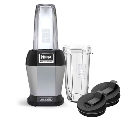 Ninja BL450C, Nutri Pro Personal Blender For Juices, Shakes & Smoothies, 18 and 24 Oz cups, Black/Silver, 900W (Canadian Version) 🍁 All In One Marketplace Canada