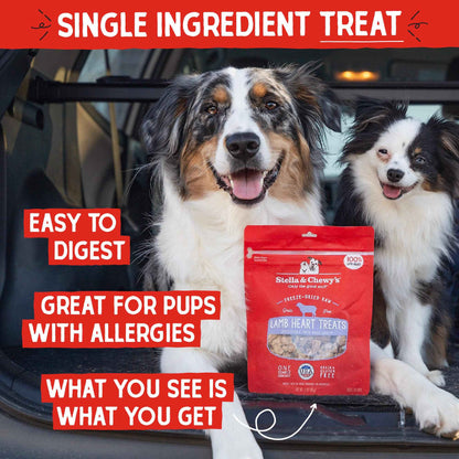 Stella & Chewy's Freeze-Dried Raw Single Ingredient Lamb Heart Treats, 85g Bag 🍁 All In One Marketplace Canada