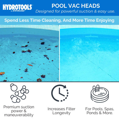 Solstice by International Leisure Products Swimline Hydro Tools 8145 Clear Weighted Triangle Pool Vacuum Head 🍁 All In One Marketplace Canada