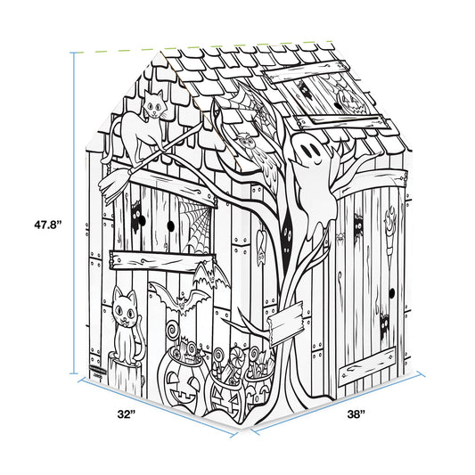 Bankers Box at Play Halloween Playhouse, Cardboard Playhouse and Craft Activity for Kids