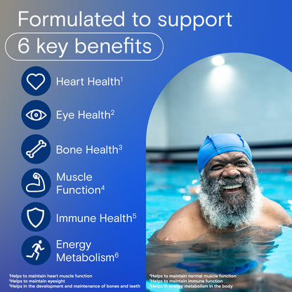 One A Day Multivitamin For Men 50 Plus-Daily Vitamins For Men With Vitamins A, B, C, D, E, Calcium, Selenium, Magnesium And Zinc To Support Immune, Bone, Heart And Eye Health, And Energy, 250 Tablets 🍁 All In One Marketplace Canada