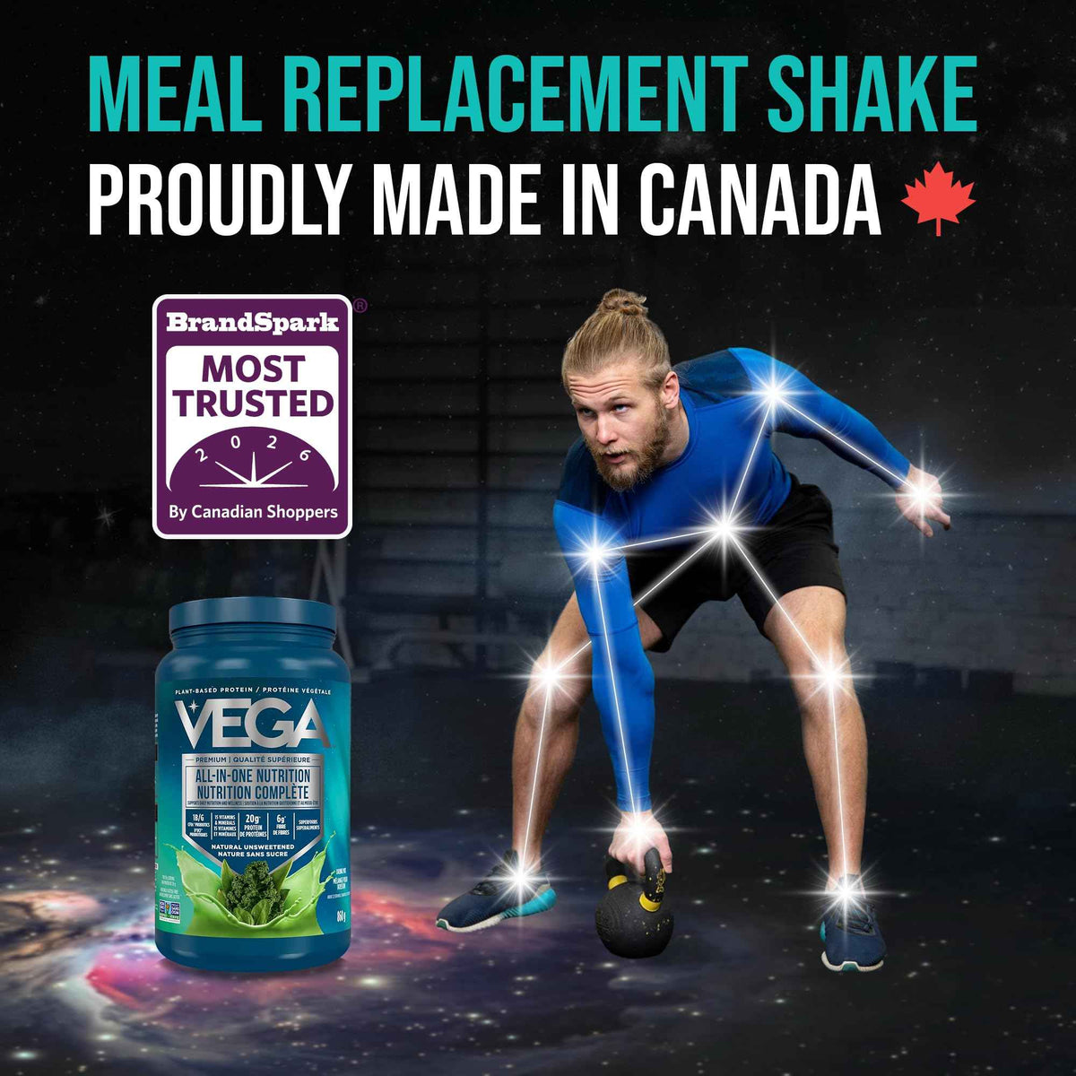 Vega Premium All-in-One Nutrition Protein Powder – 20g Plant-Based Vegan Protein, Vitamins & Probiotics, Natural Unsweetened, 860g (22 Servings) 🍁 All In One Marketplace Canada