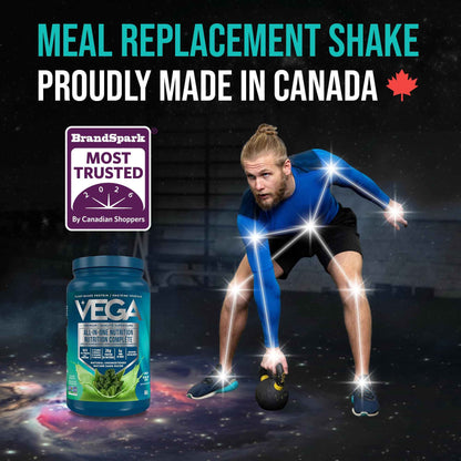 Vega Premium All-in-One Nutrition Protein Powder – 20g Plant-Based Vegan Protein, Vitamins & Probiotics, Natural Unsweetened, 860g (22 Servings) 🍁 All In One Marketplace Canada