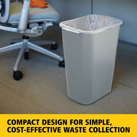Rubbermaid Commercial Products Deskside Wastebasket/Trash Can, 10.25-Gallon/41-Quart, Gray, Plastic, Garbage Can for Home/Office, Fits Under Desk/Sink/Cabinet 🍁 All In One Marketplace Canada